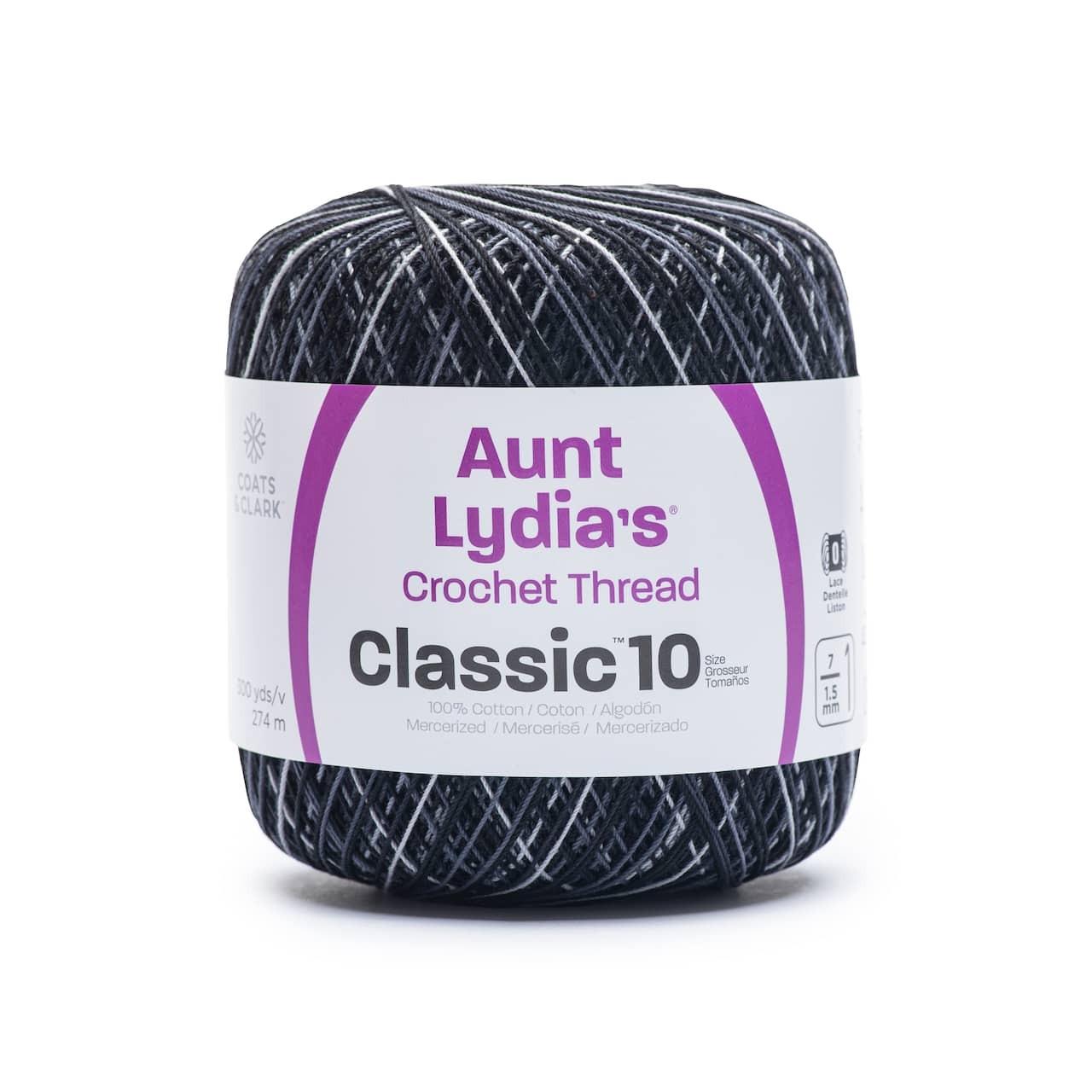 15 Pack: Aunt Lydia's® Classic Cotton Crochet Thread